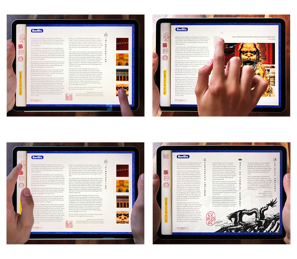 Berlitz application interactivity