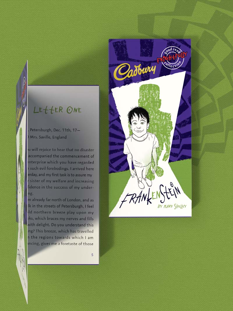 Packaging design for Cadbury and Wordsworth Publishing
