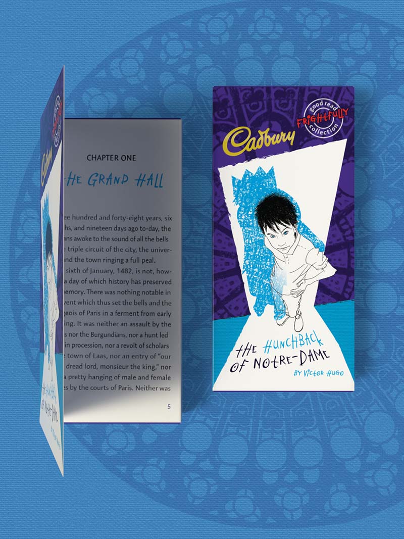 Packaging design for Cadbury and Wordsworth Publishing