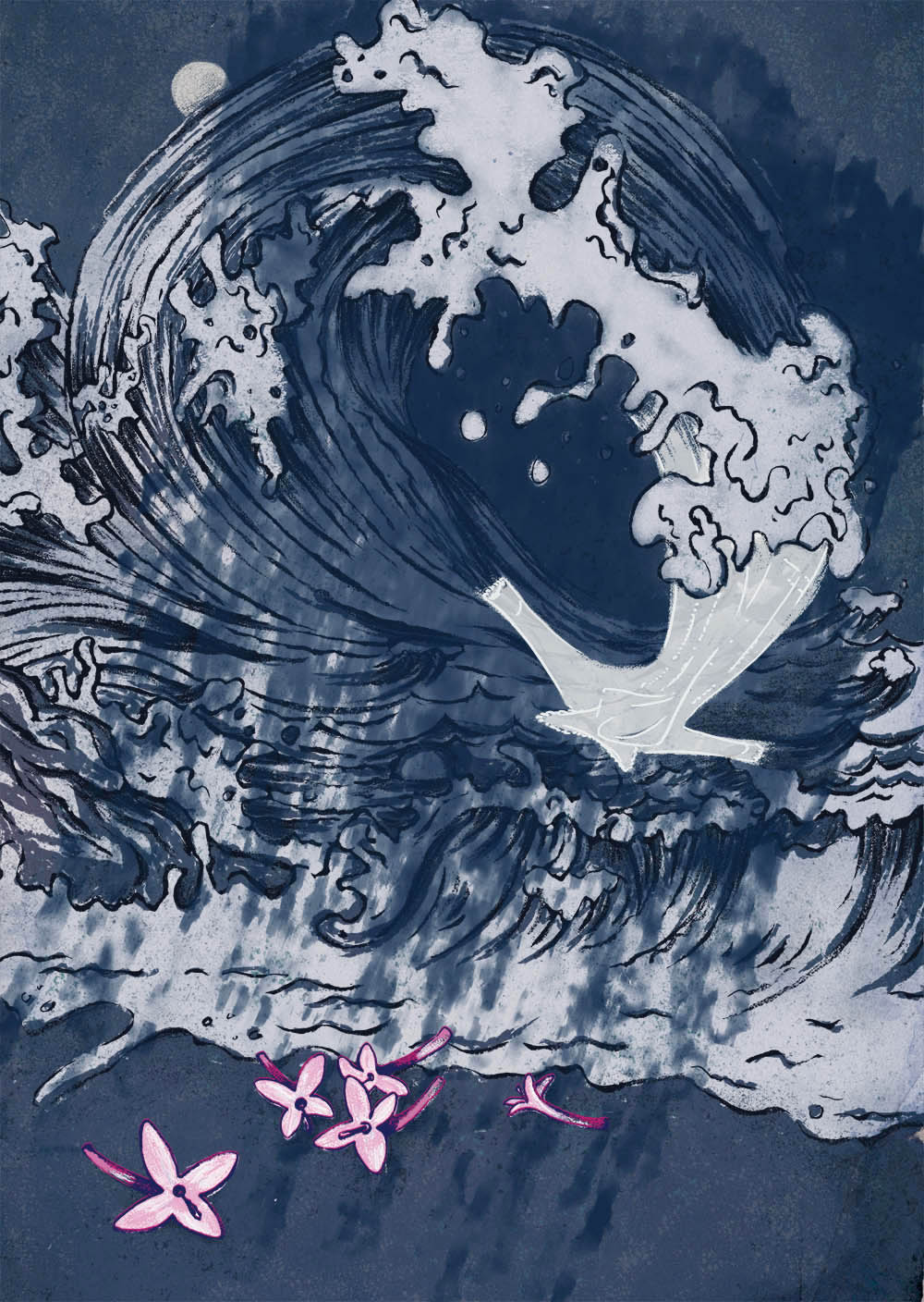 Illustration for a poem by Emily Dickinson