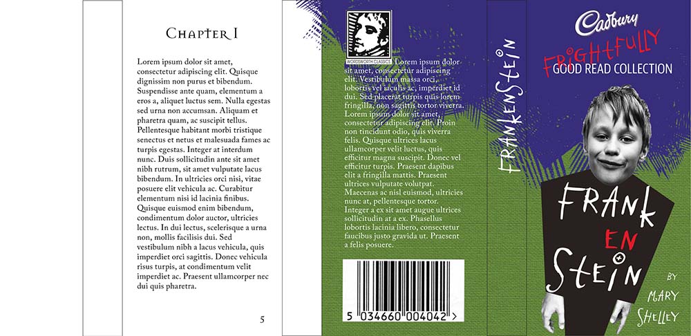 Development of a chocolate wrapper Frankestein